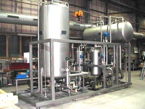 Plant construction, modules, assemblies, skids  for areas of use such as chemical applications, low temperature, gas, energy, and food technology 